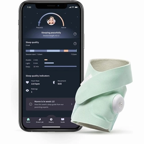 Owlet BM06NMMCJ Dream Sock Baby Monitor - Mint
