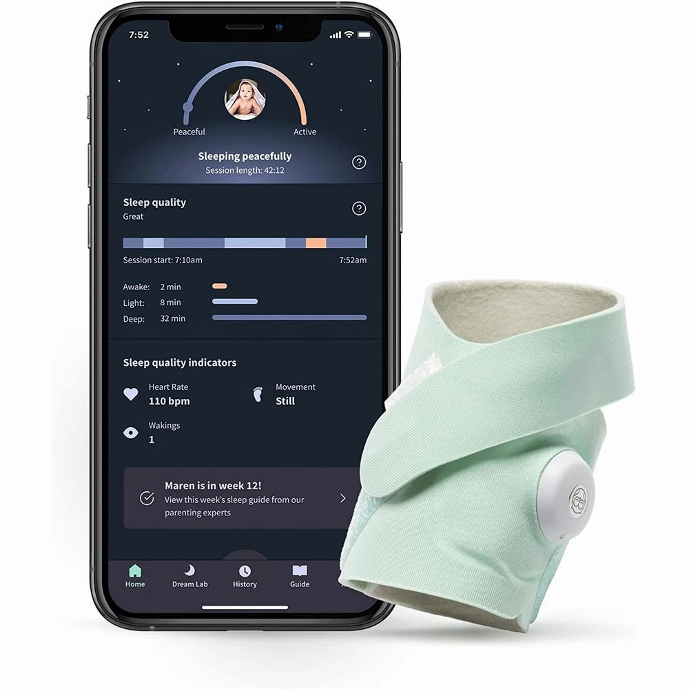 Owlet BM06NMMCJ Dream Sock Baby Monitor - Mint