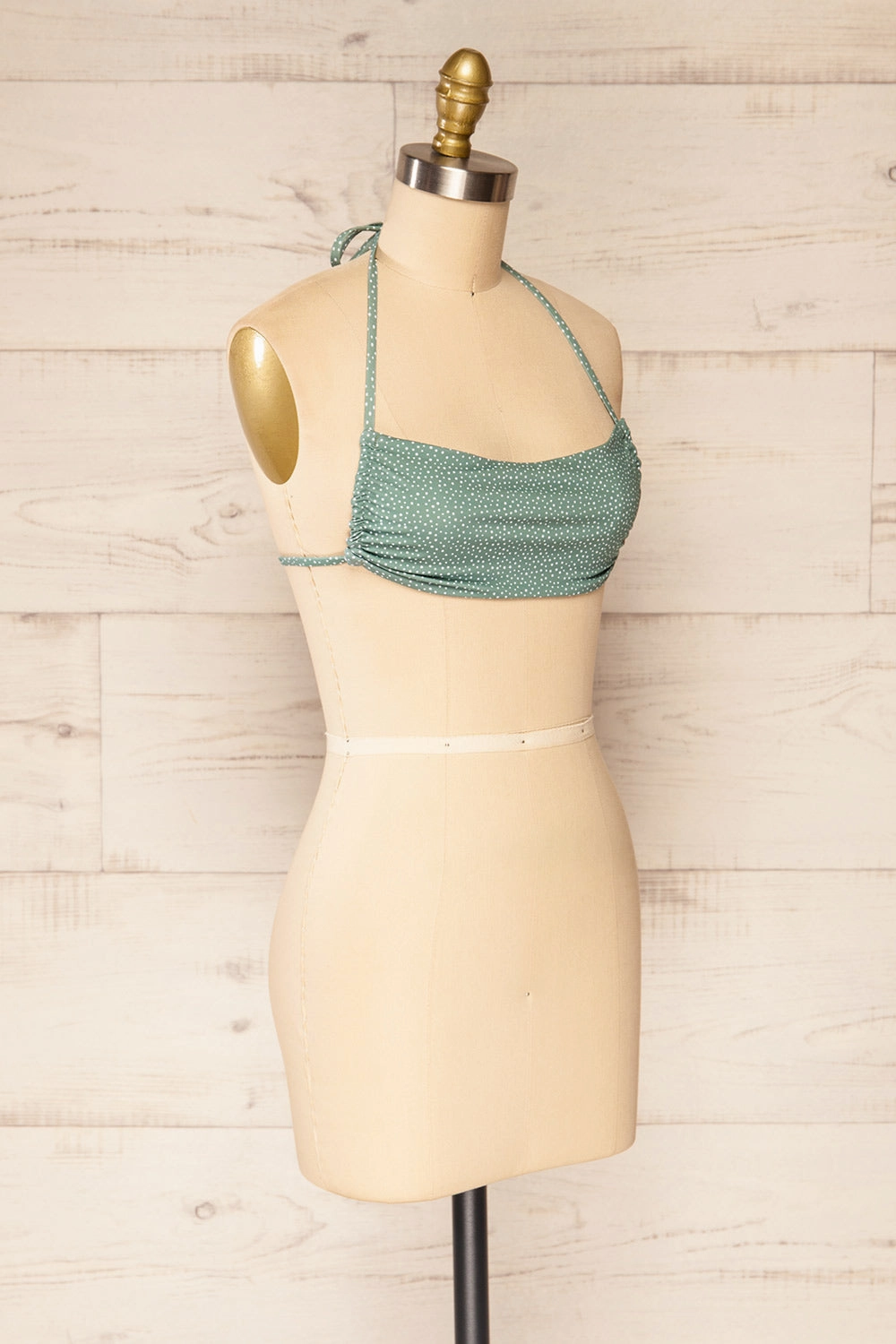 Parczew | Bandeau Style Polka Dot Bikini Top