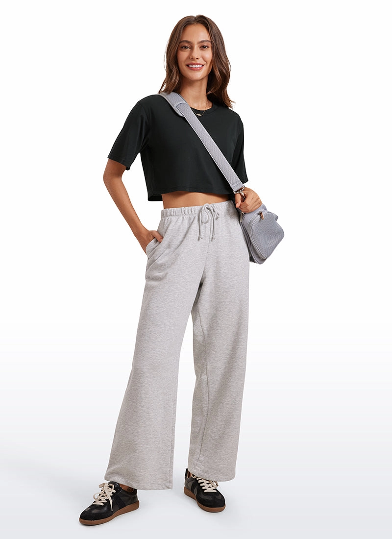 Pima Cotton Short Sleeves Cropped