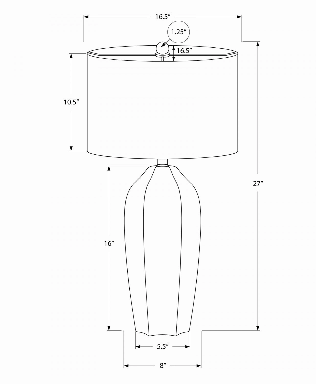 Quincy Table Lamp - Cream
