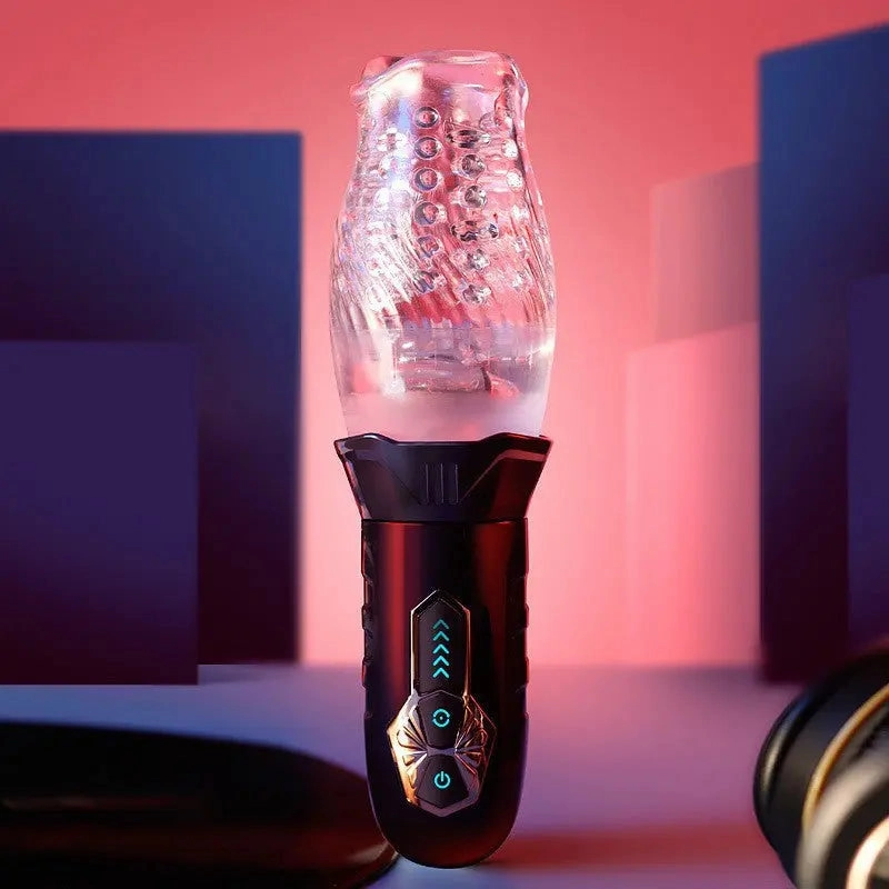 Quusvik Masturbator Cup for Men - Rotating & Vibrating Glans Stimulation
