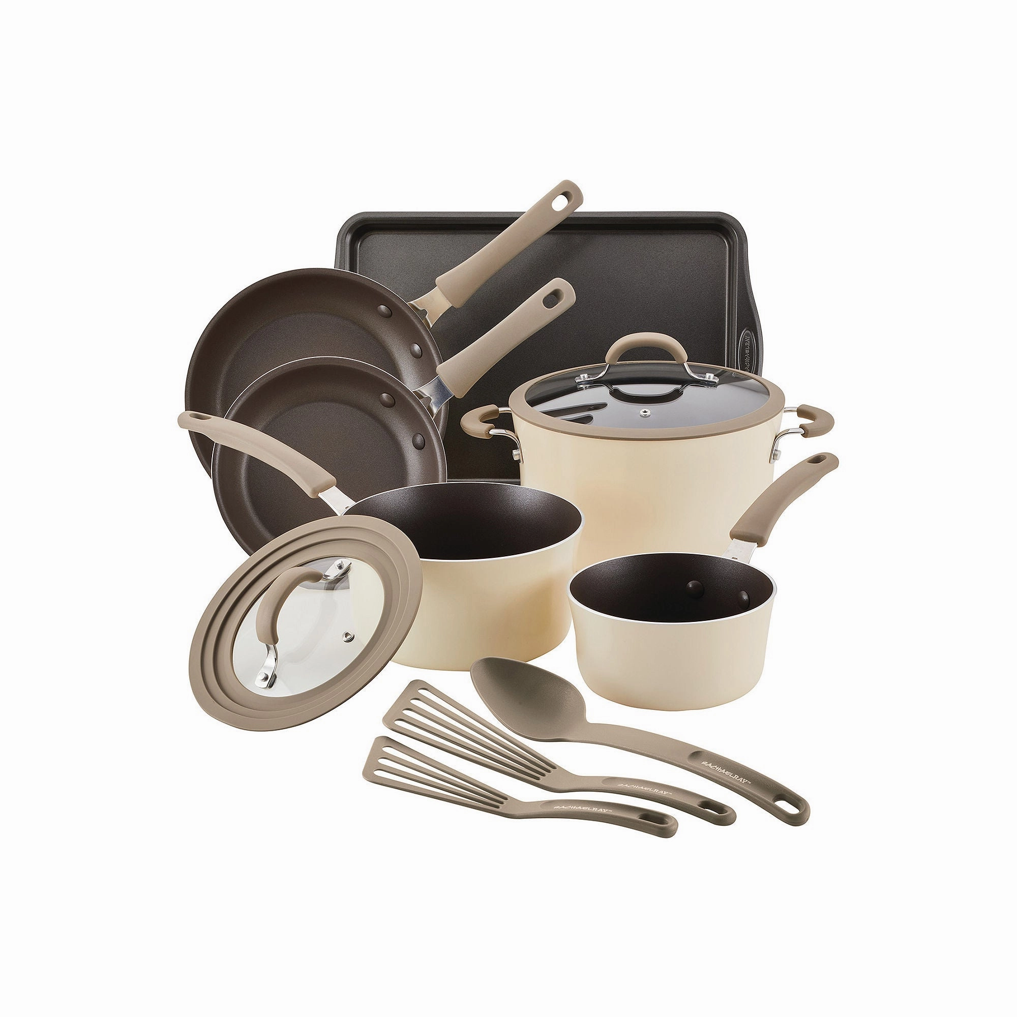 Rachael Ray Cook   Create 11-Pc. Non-Stick Cookware Set - ALMOND ONE SIZE
