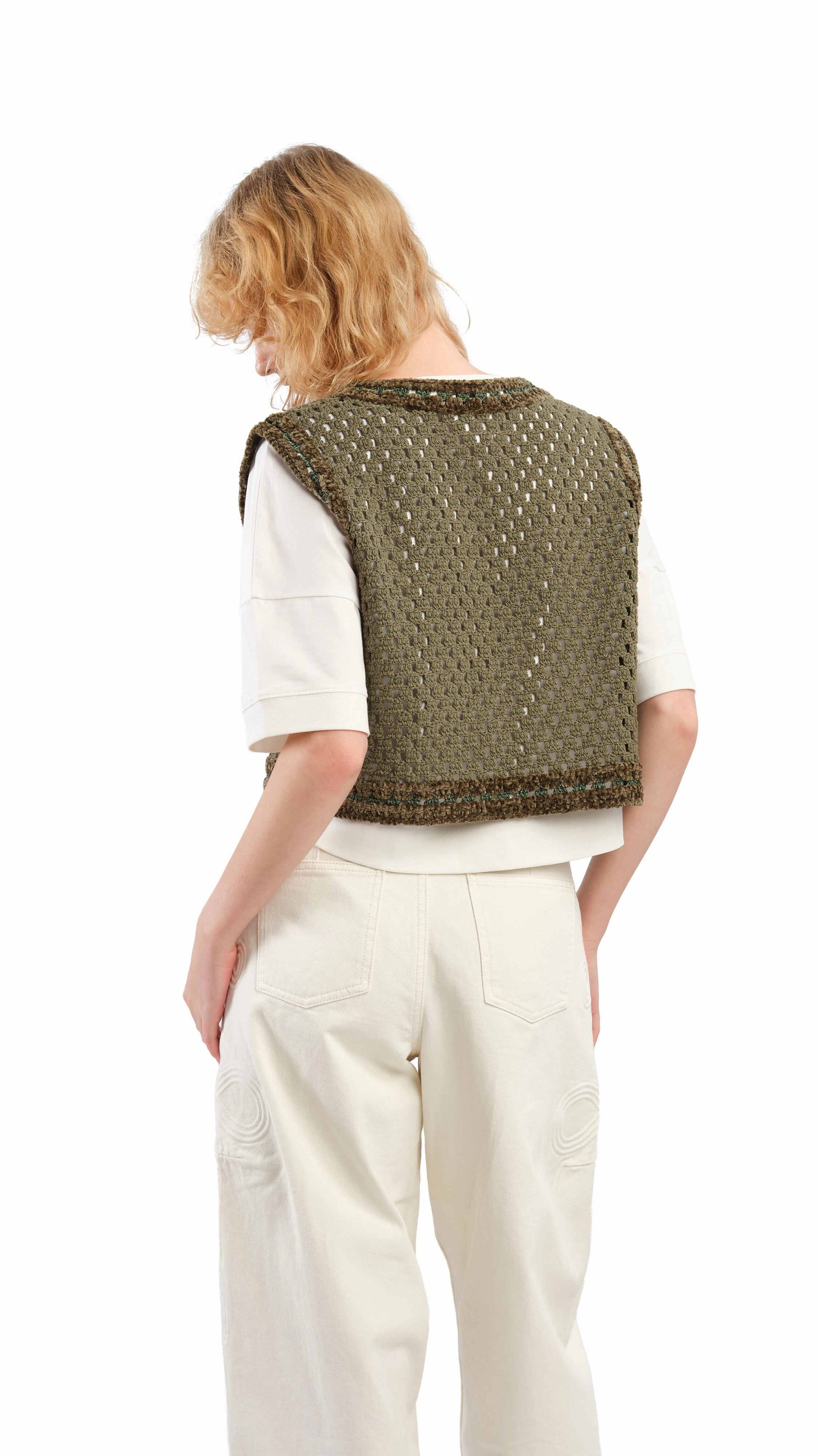 Selk'Nam Graphic Crochet Vest