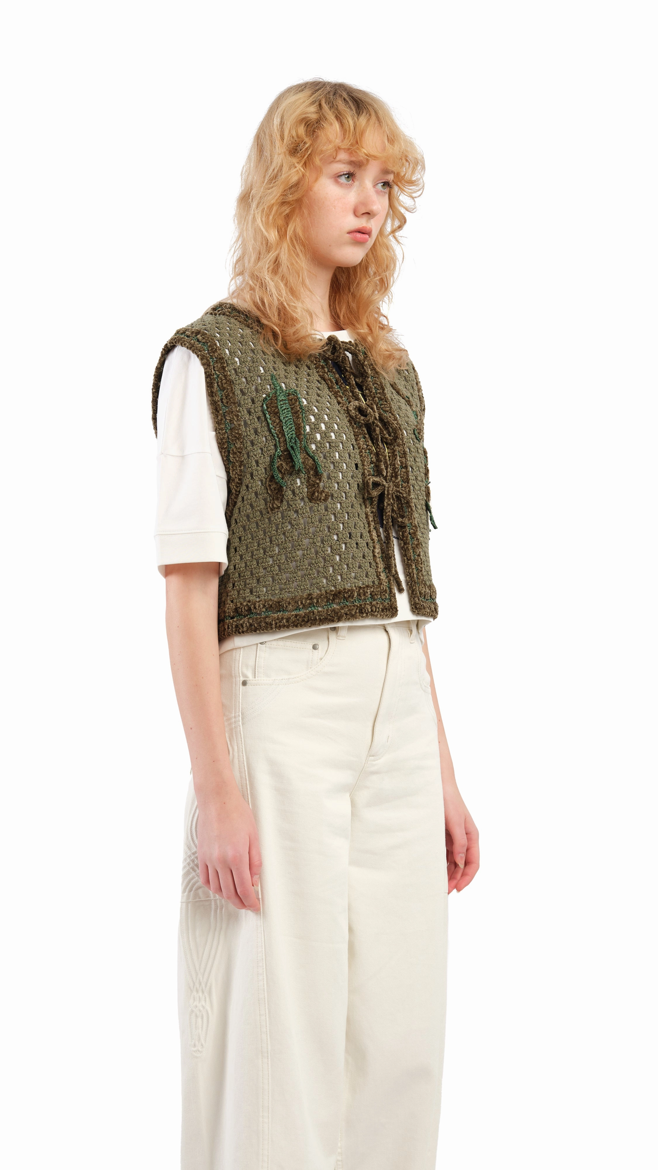 Selk'Nam Graphic Crochet Vest