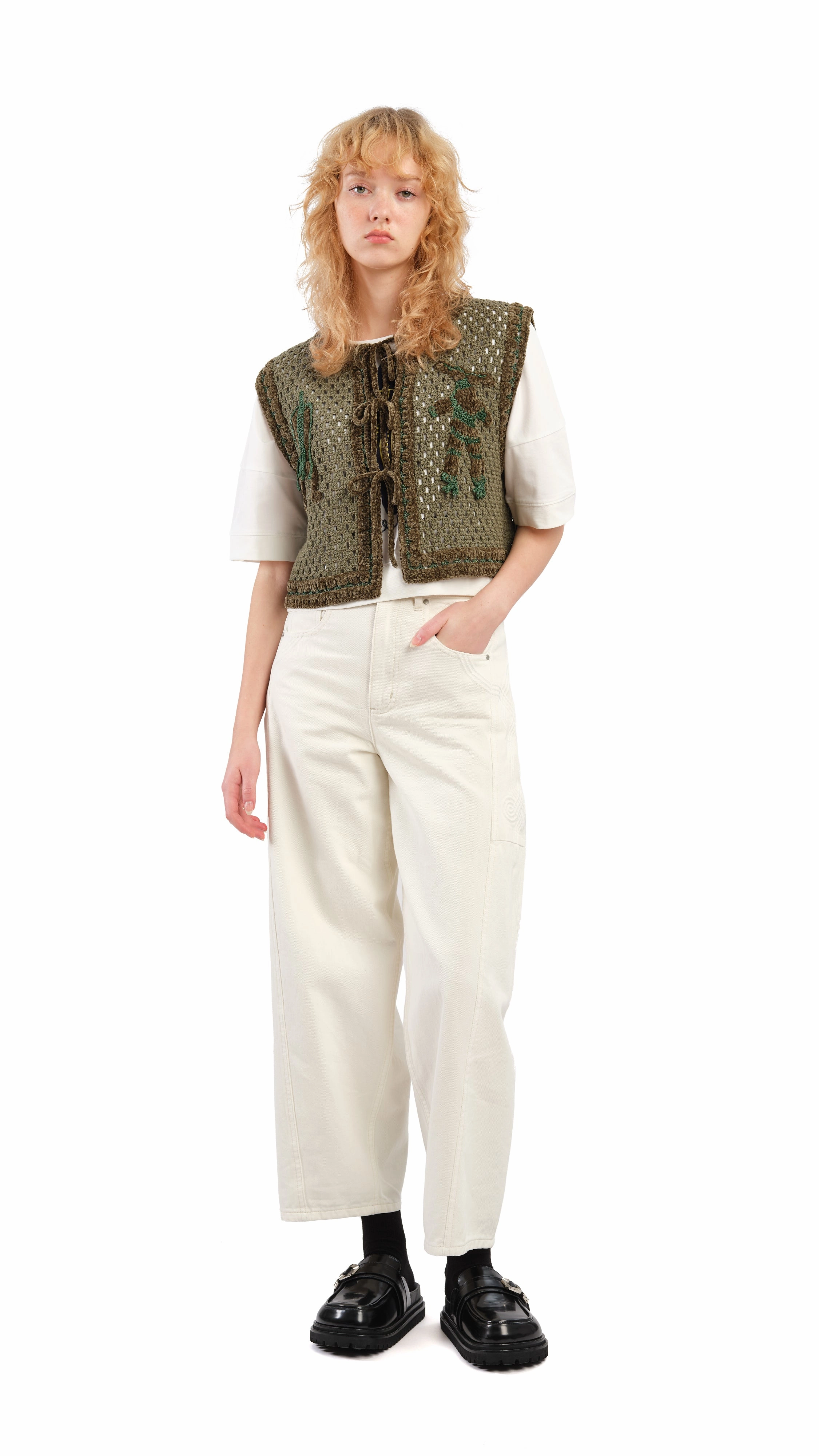 Selk'Nam Graphic Crochet Vest