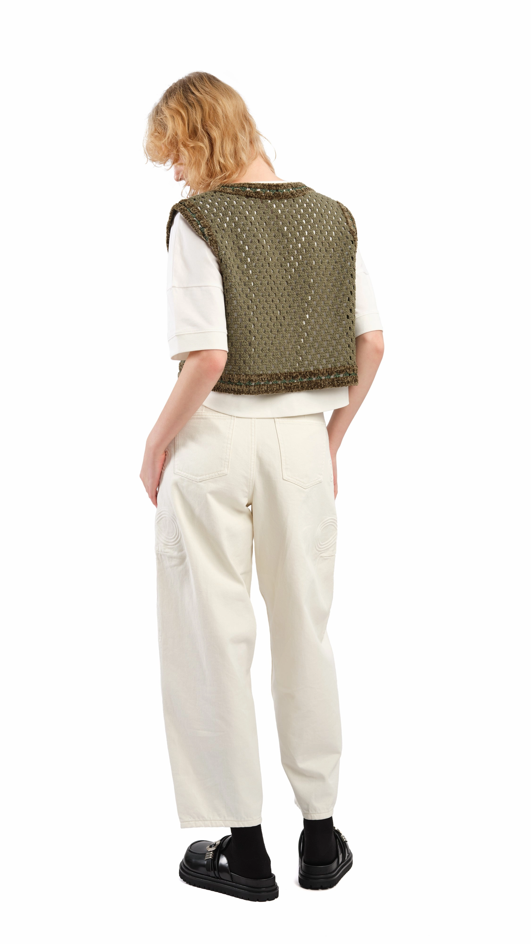 Selk'Nam Graphic Crochet Vest