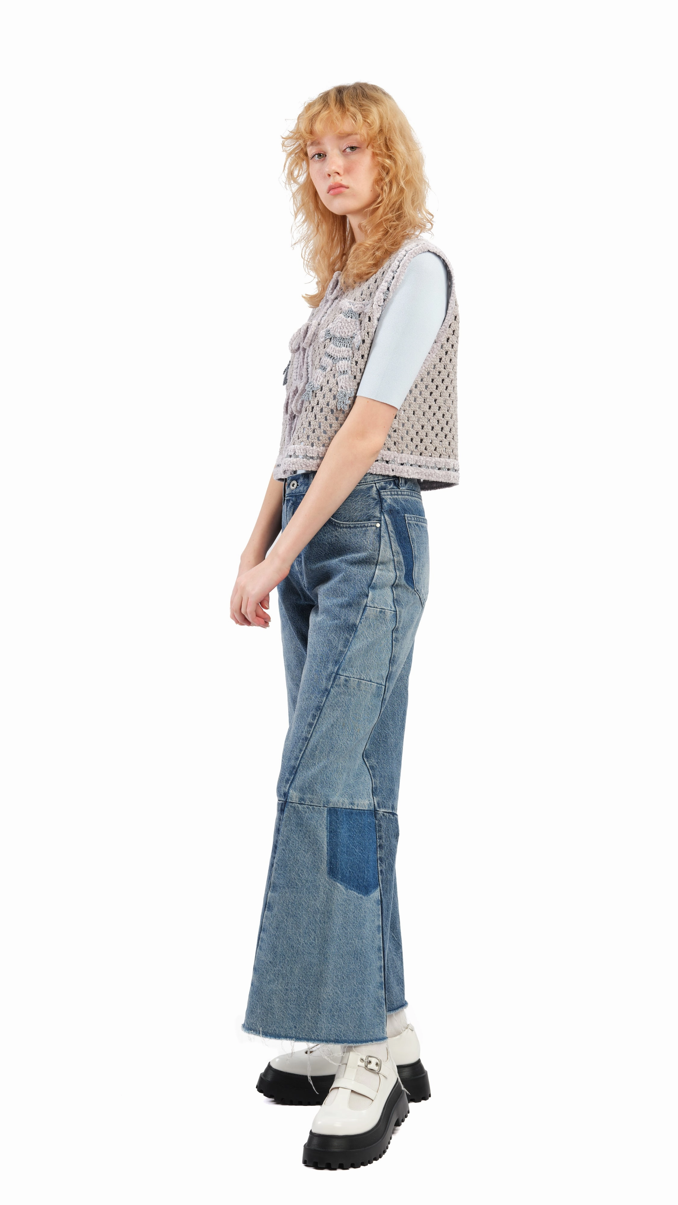 Selk'Nam Graphic Crochet Vest