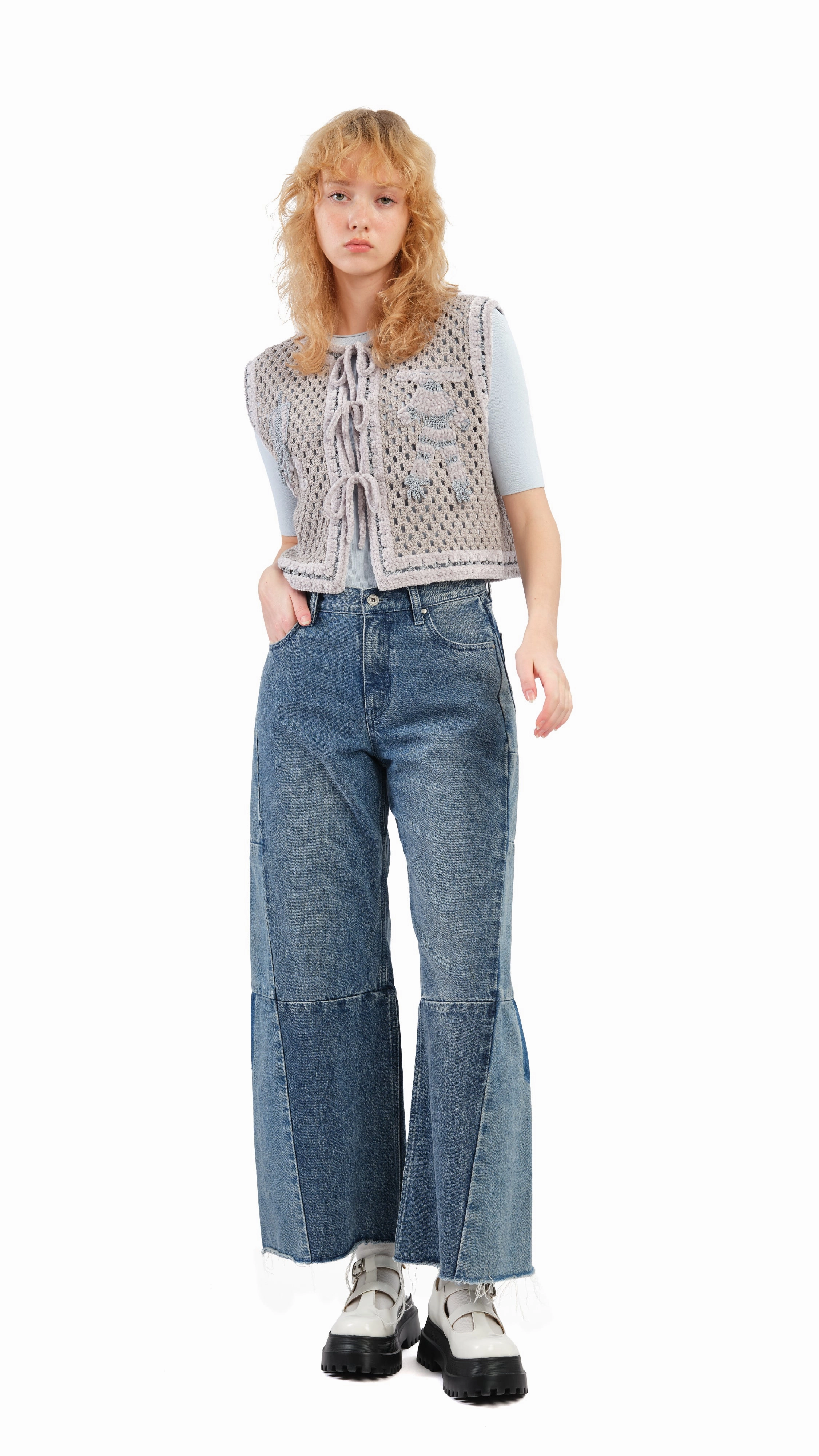 Selk'Nam Graphic Crochet Vest