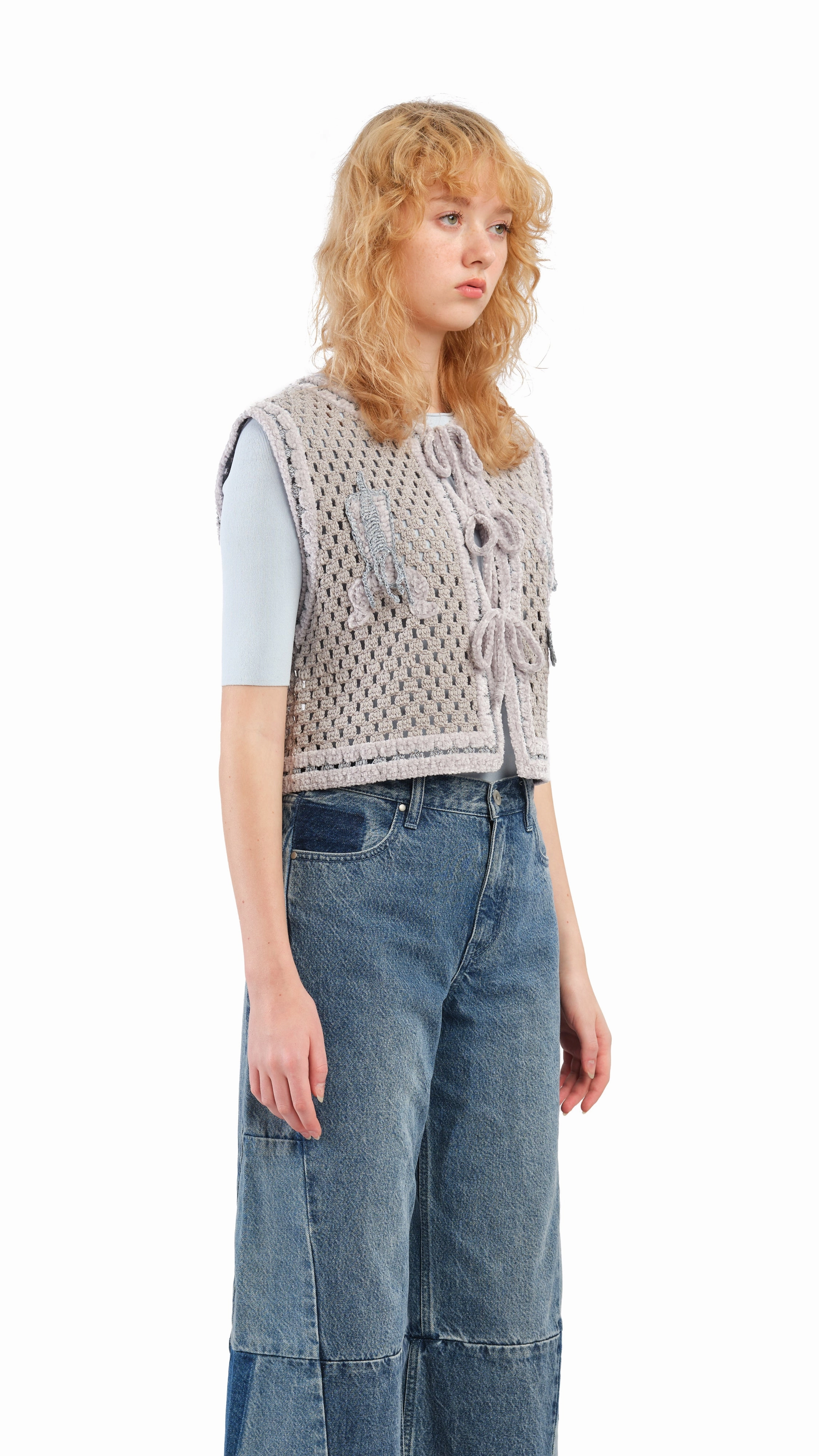 Selk'Nam Graphic Crochet Vest