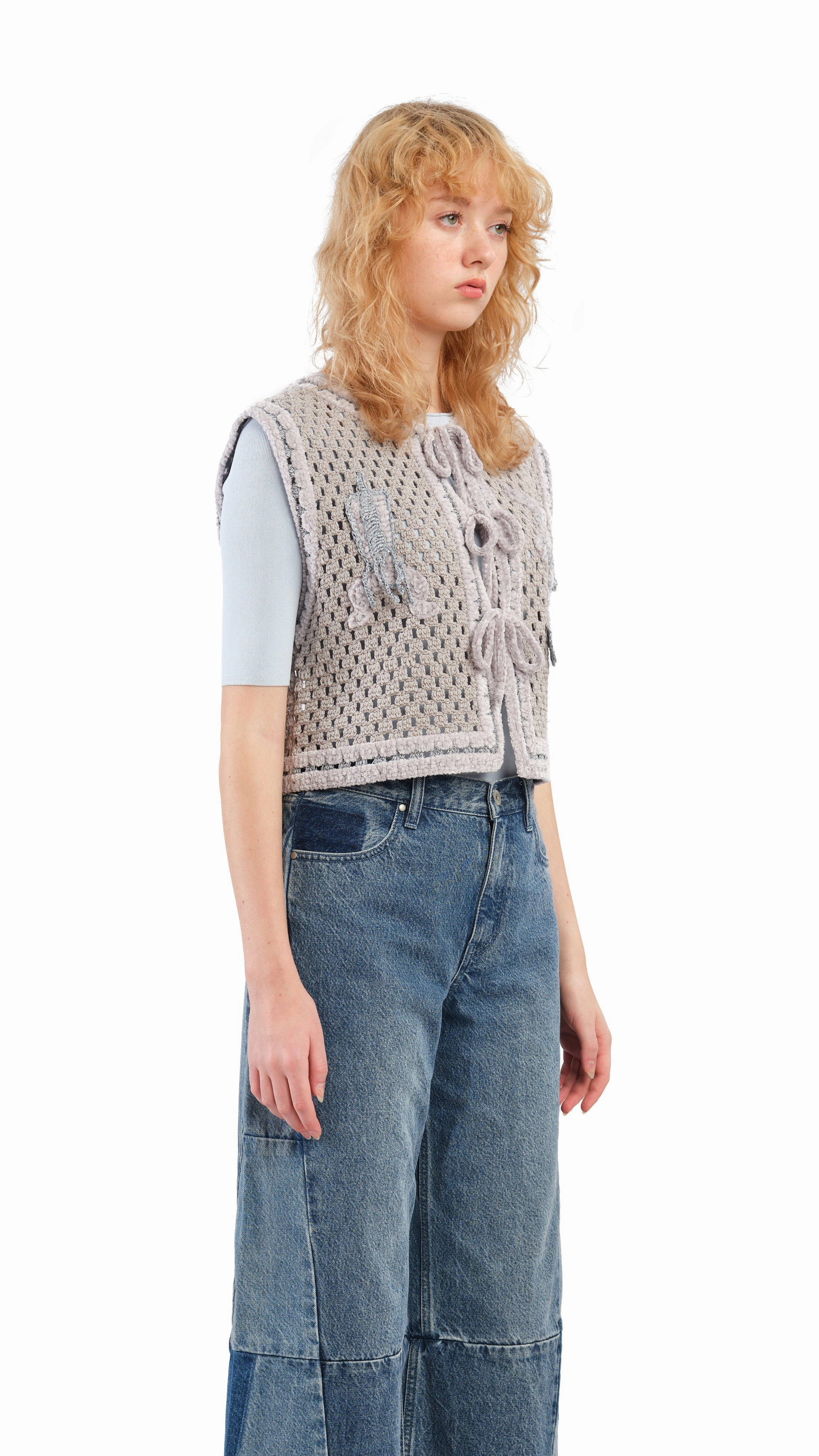 Selk'Nam Graphic Crochet Vest