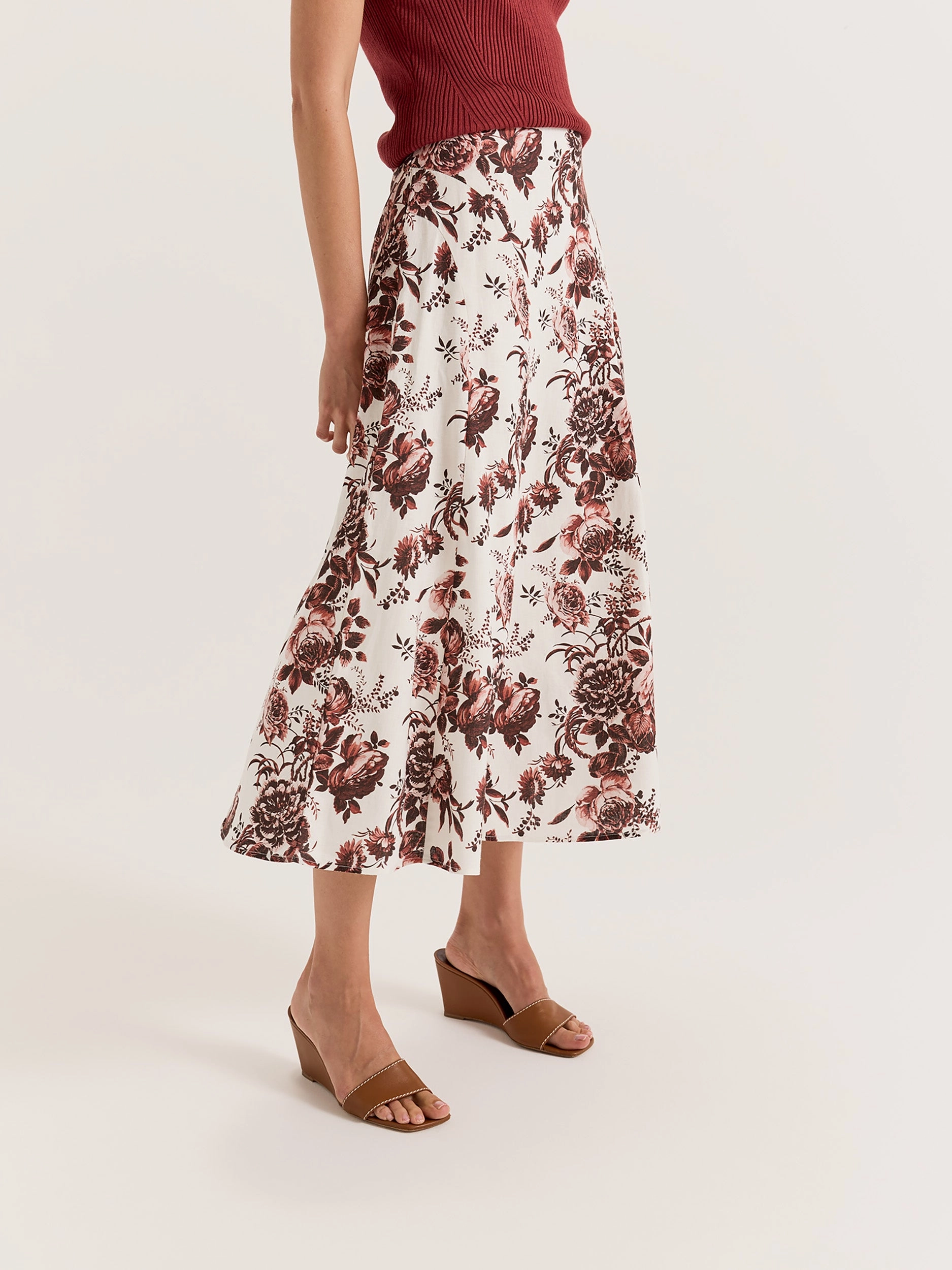 Sepia Bloom Skirt