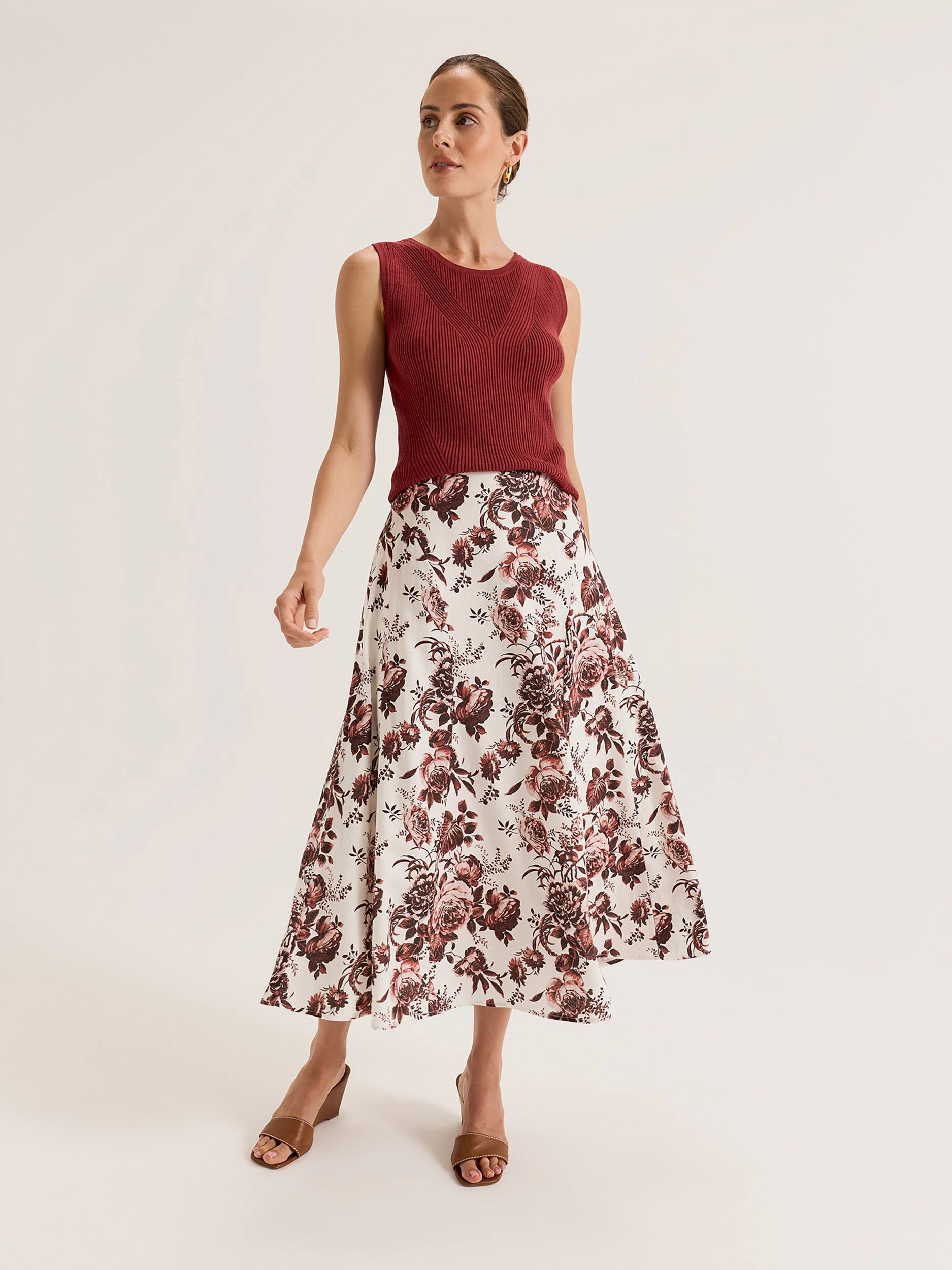 Sepia Bloom Skirt