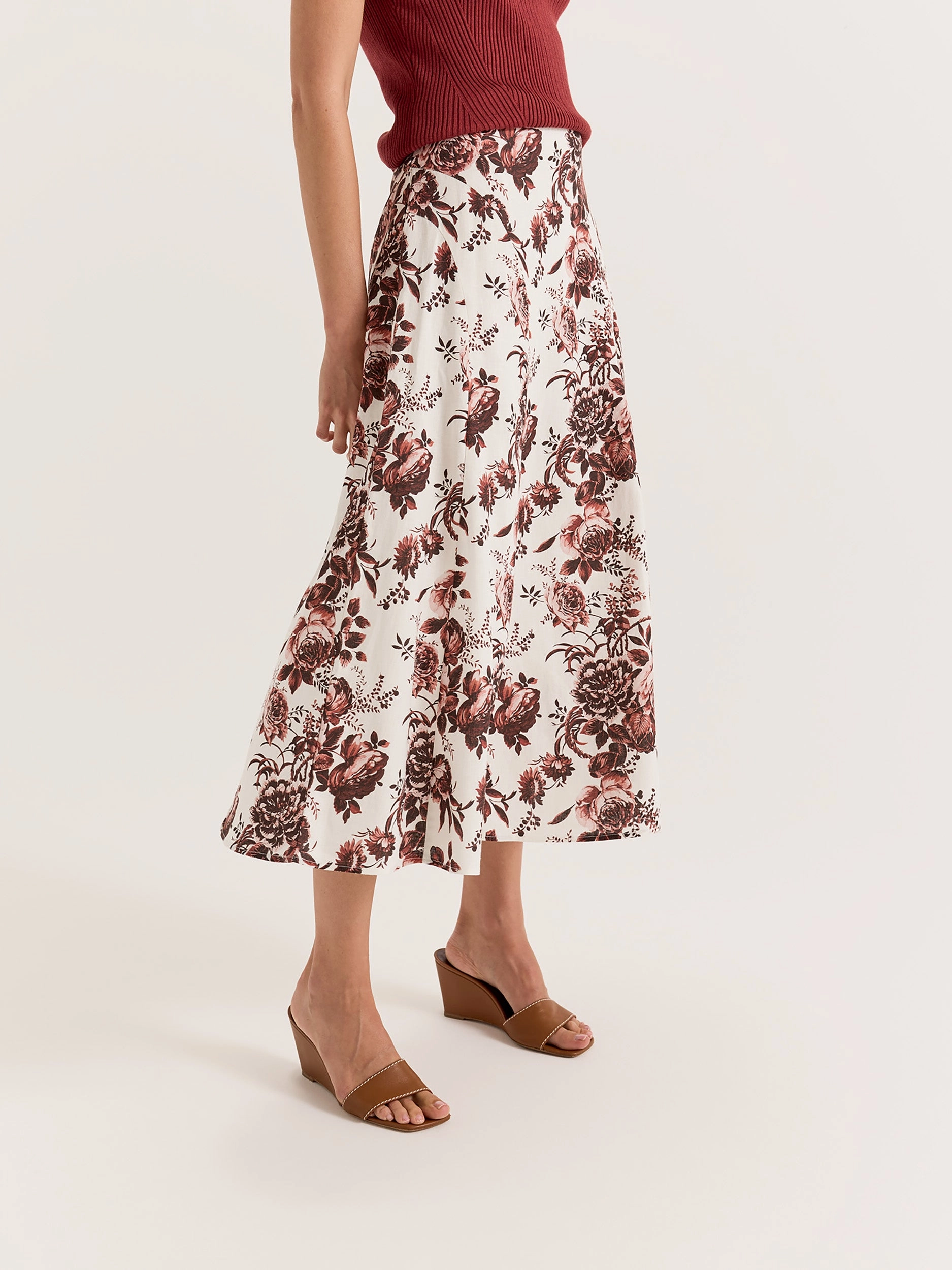 Sepia Bloom Skirt