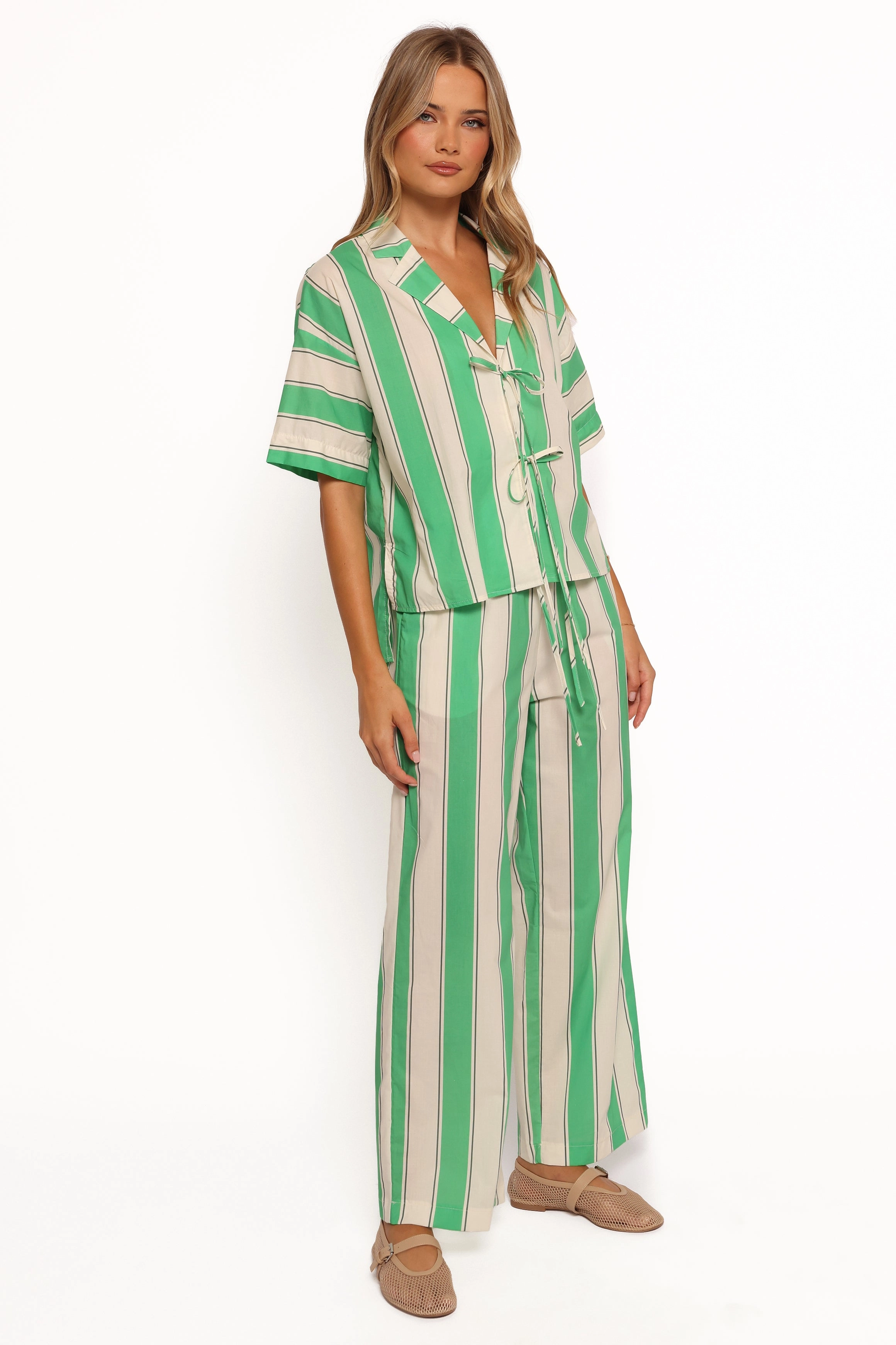 Shailene Pant - Green Stripe