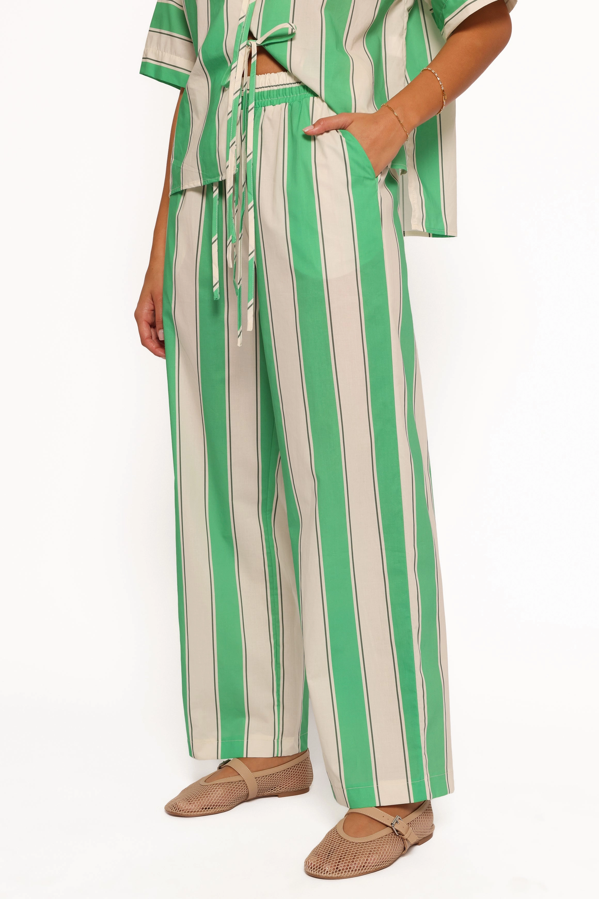 Shailene Pant - Green Stripe