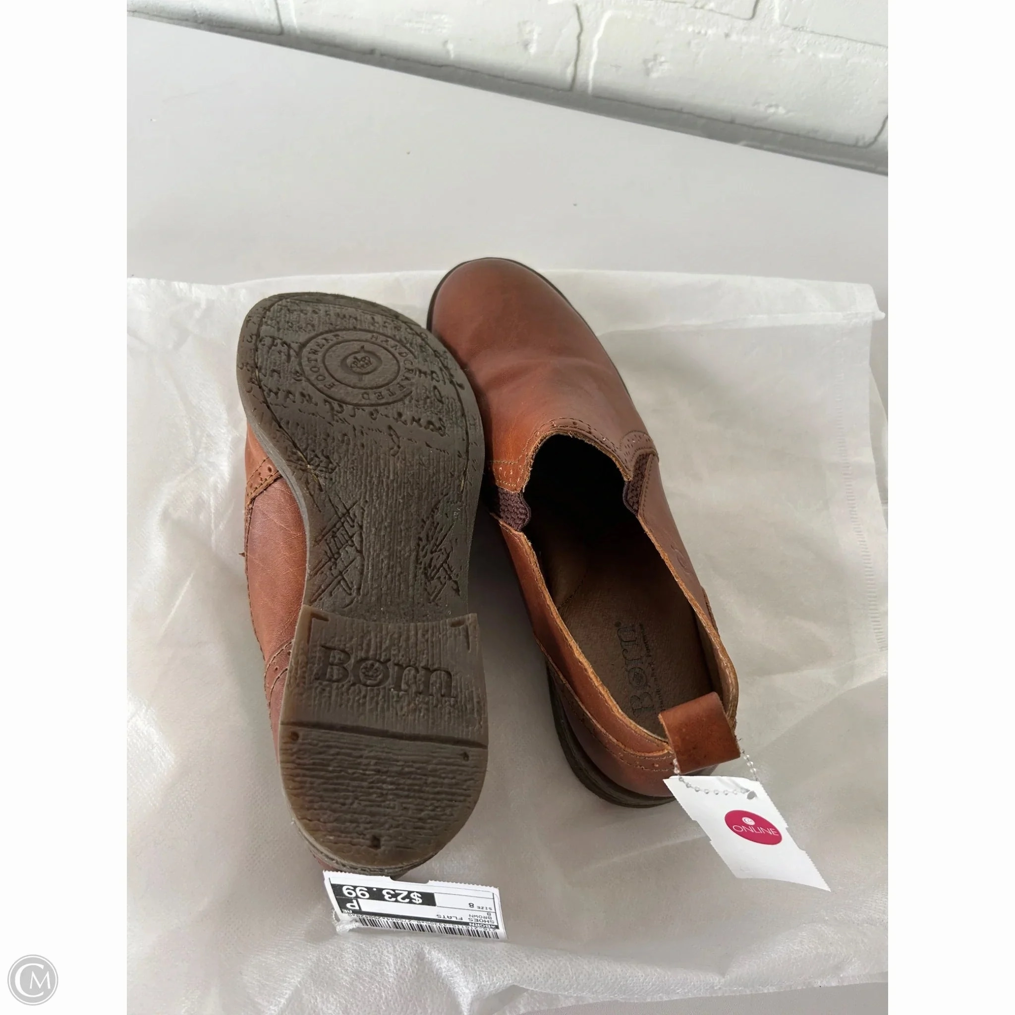 Shoes Flats By Born In Brown, Size: 8