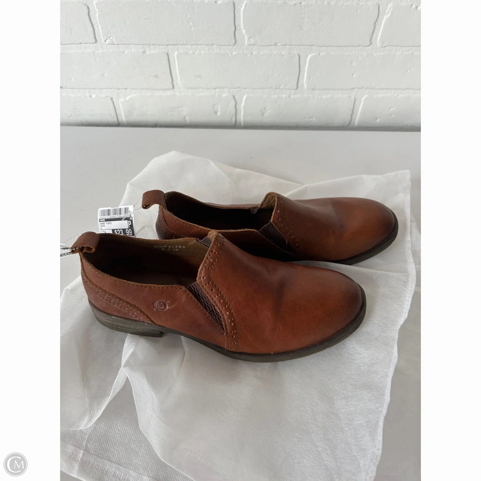 Shoes Flats By Born In Brown, Size: 8