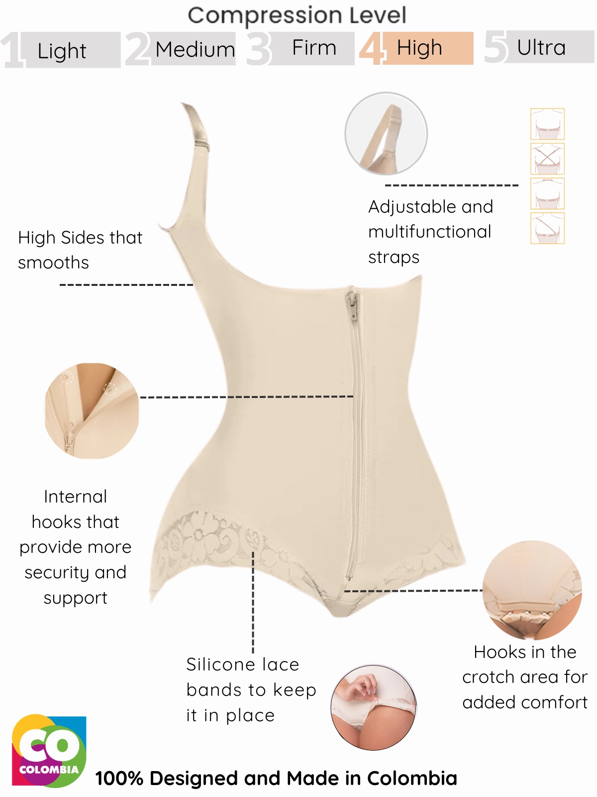 Siluet 1320 Slimming Braless Body Shaper Briefs – Full Control & Everyday Comfort