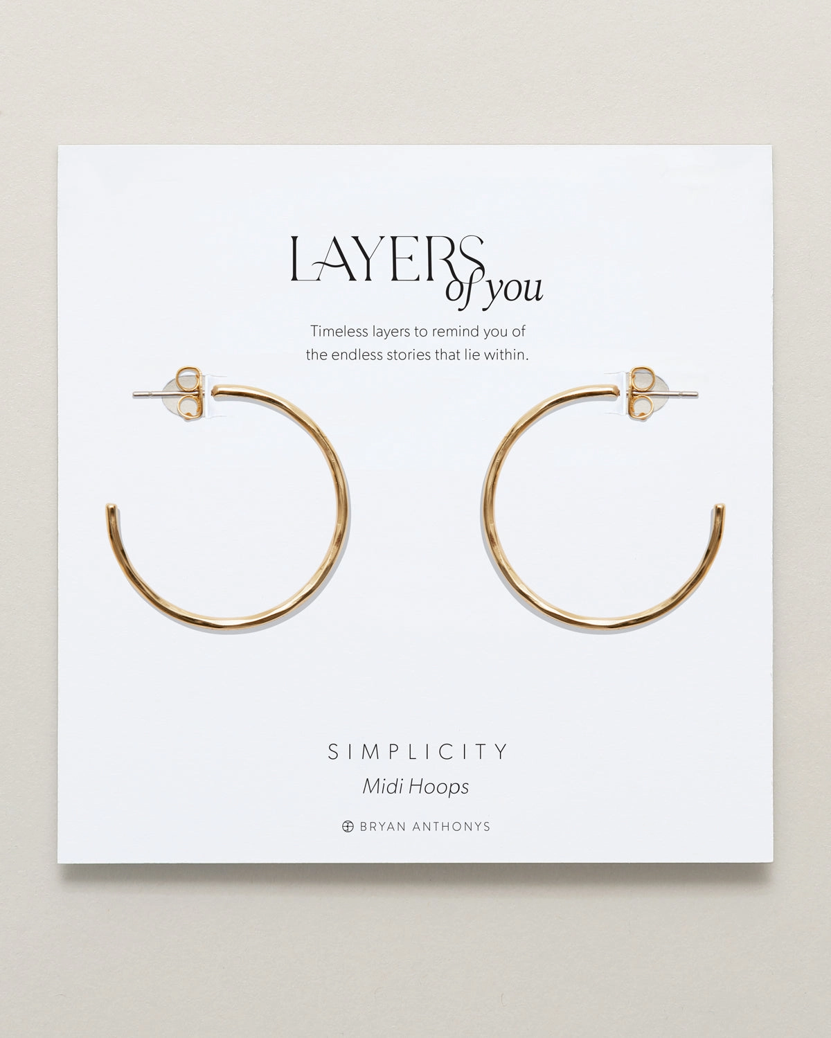 Simplicity Midi Hoop Earrings