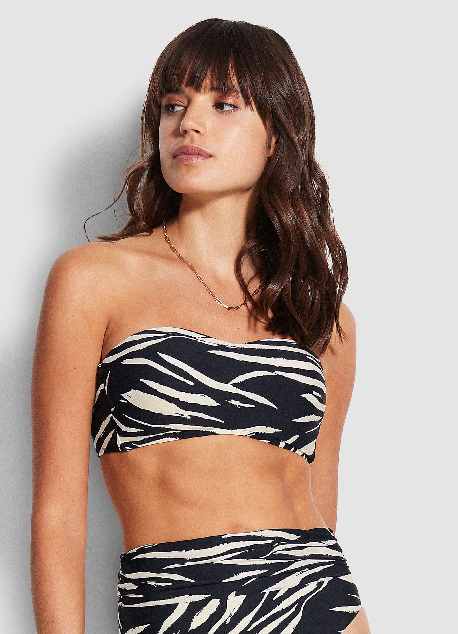 Skin Deep Bustier Bandeau  - Black