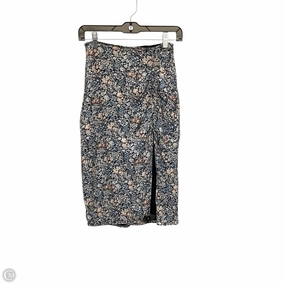 Skirt Midi By Abercrombie And Fitch In Blue, Size: Xsp