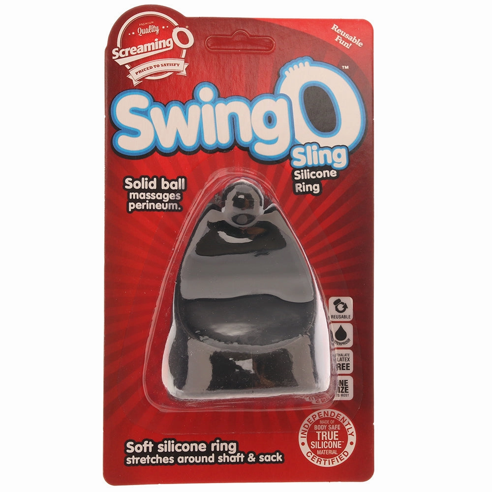 SlingO Silicone Cock Ring in Black