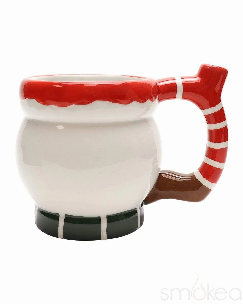 SMOKEA Ceramic Snowman Coffee Mug Pipe