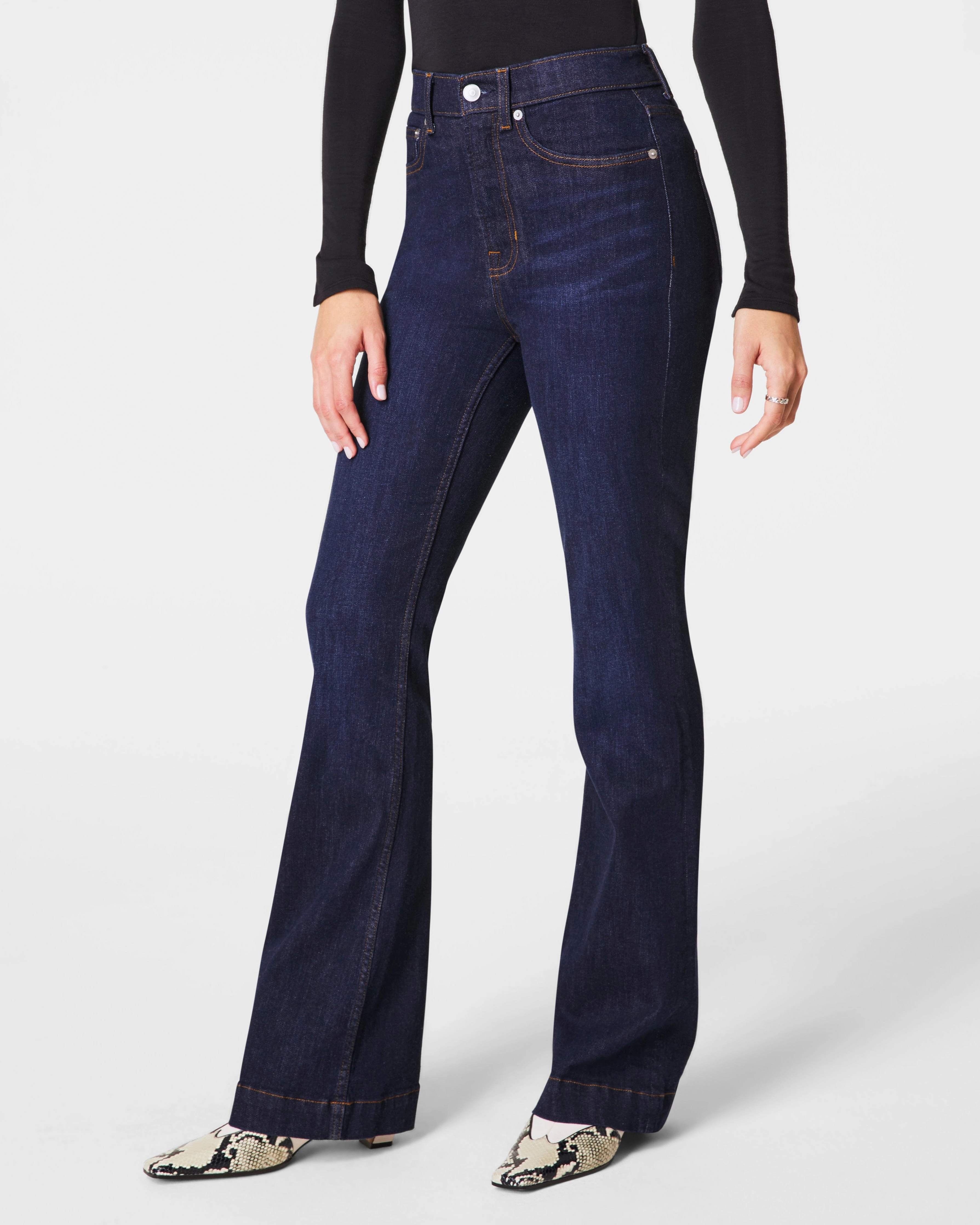 SPANXsculpt™ ReDefine Flare Jeans, Dark Indigo