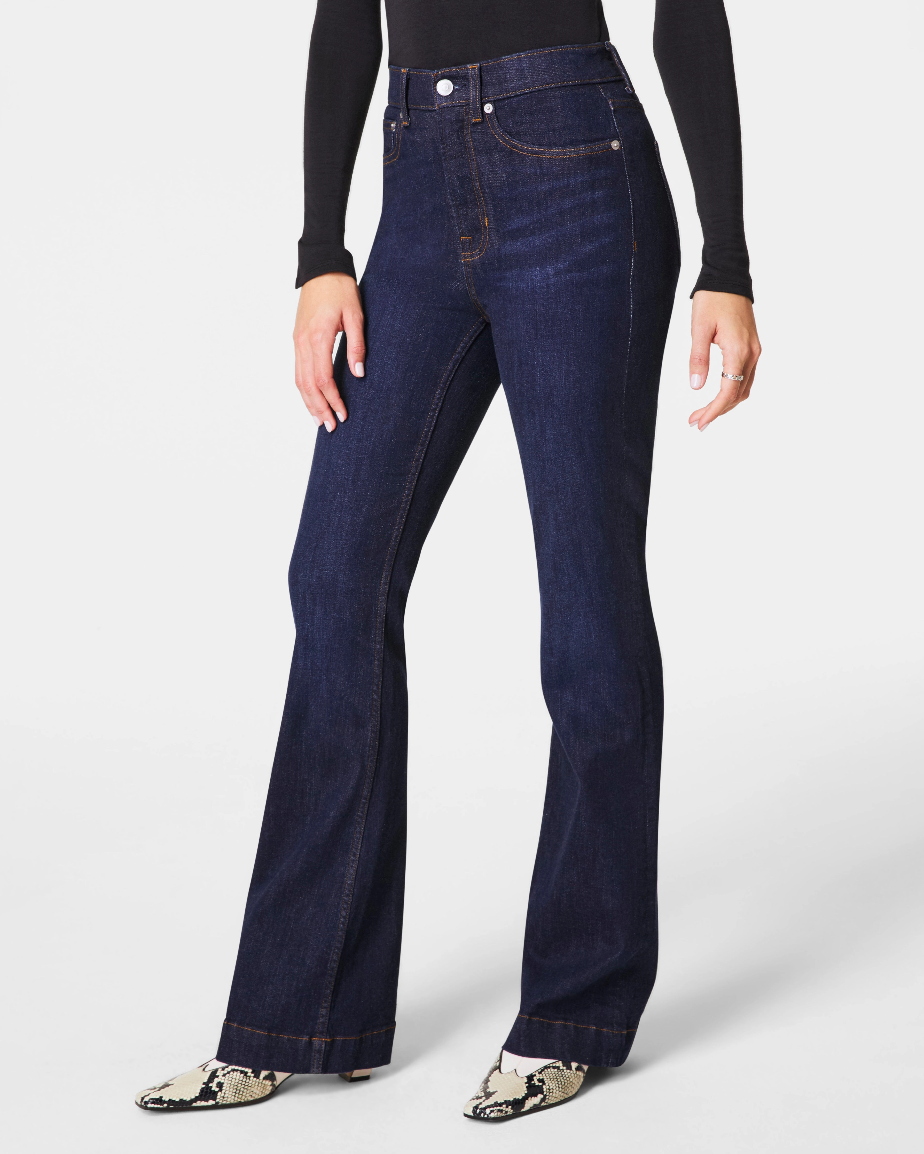 SPANXsculpt™ ReDefine Flare Jeans, Dark Indigo