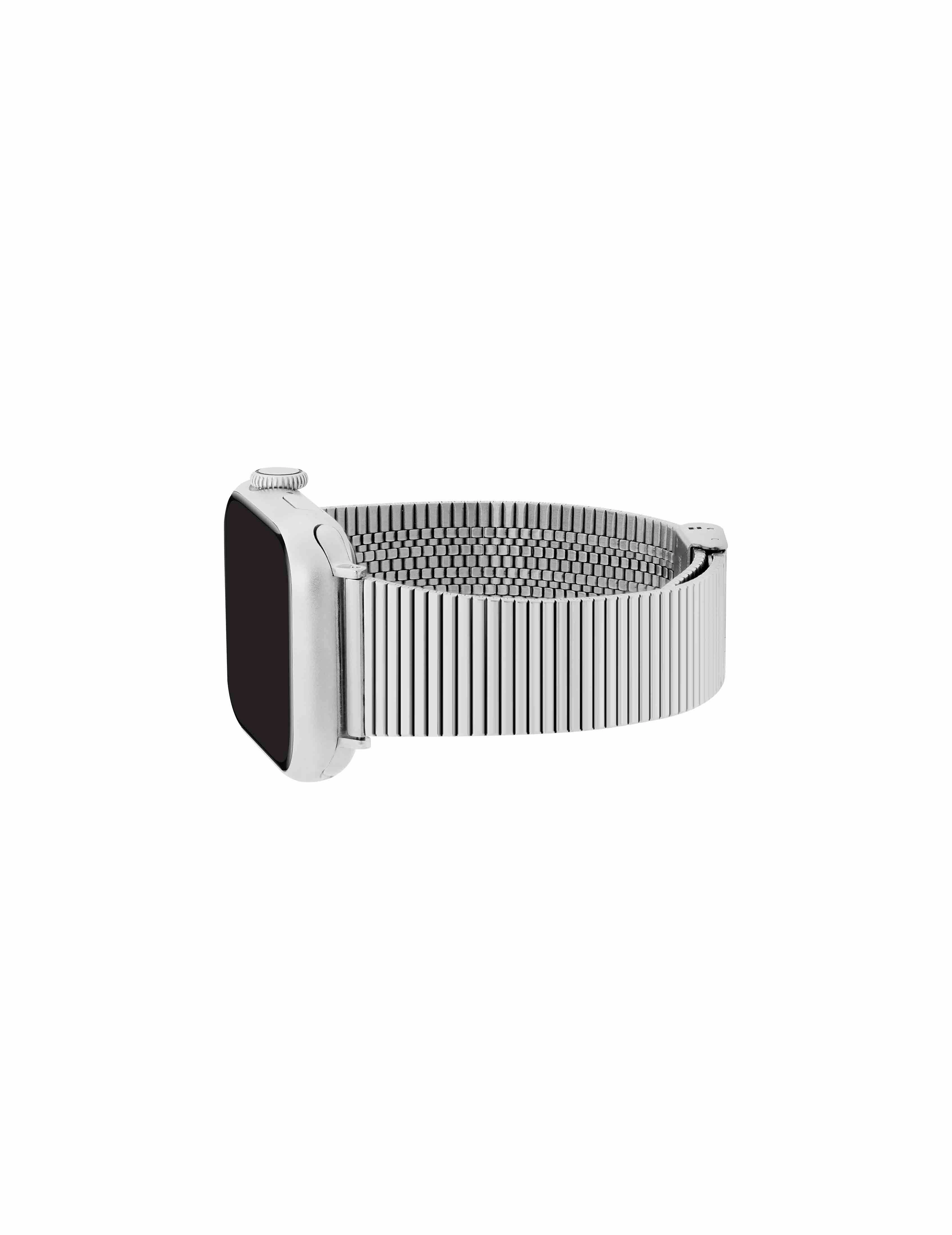 Stainless Steel Band with Sliding Buckle Closure for Apple Watch®