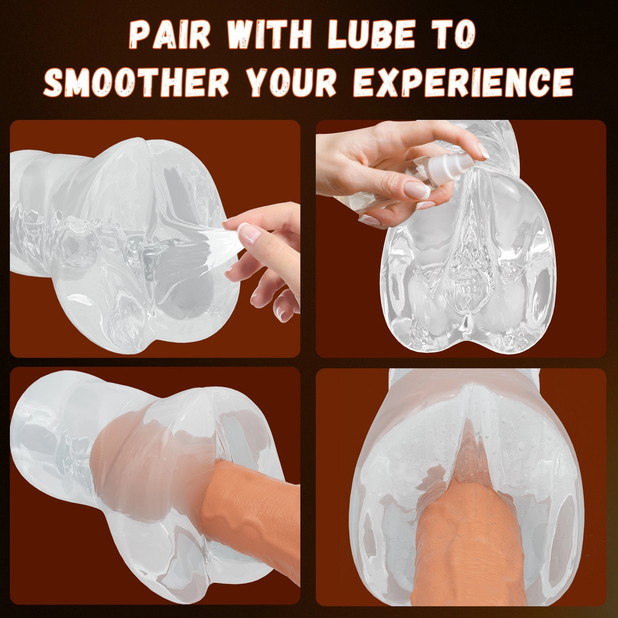 Swallow - Transparent Male Masturbator with Realistic Vagina