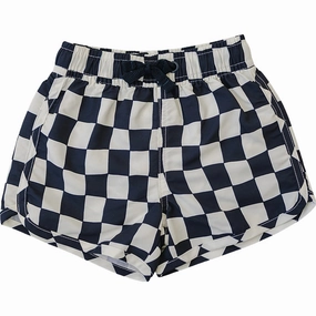 Swim Shorts - Wavy Checkered