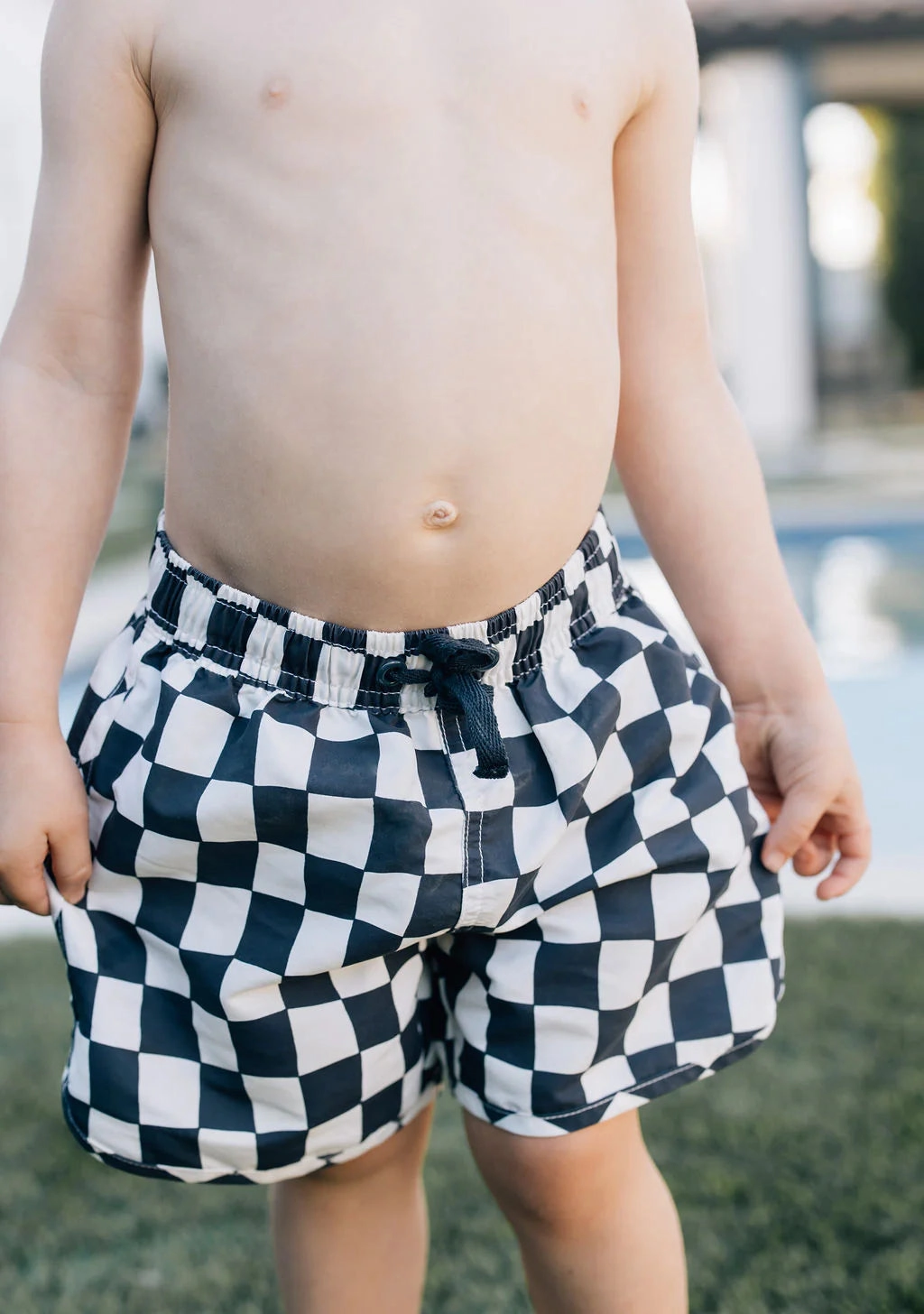 Swim Shorts - Wavy Checkered