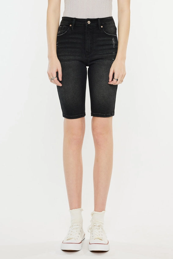 Syeda High Rise Bermuda Shorts