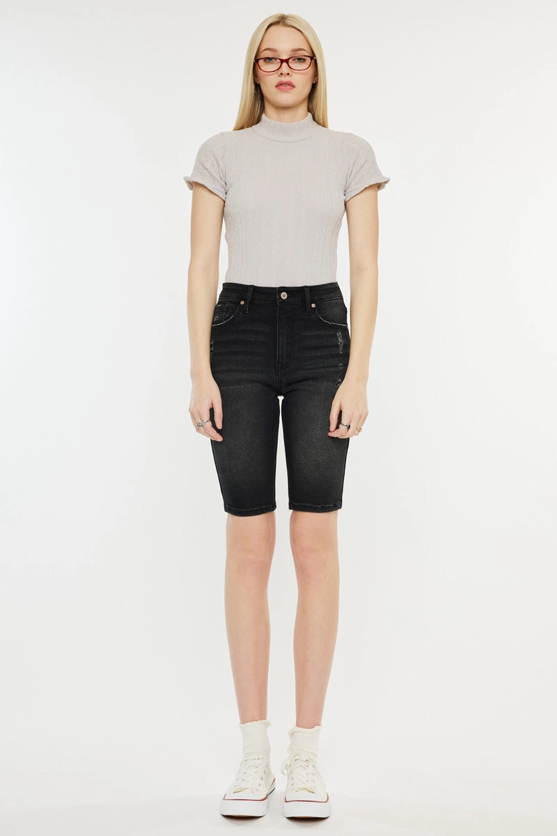 Syeda High Rise Bermuda Shorts