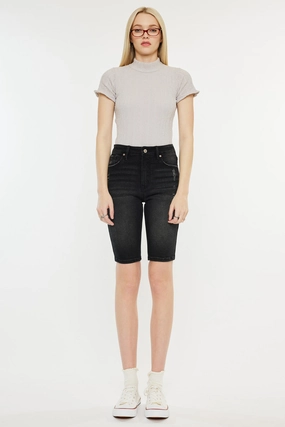 Syeda High Rise Bermuda Shorts