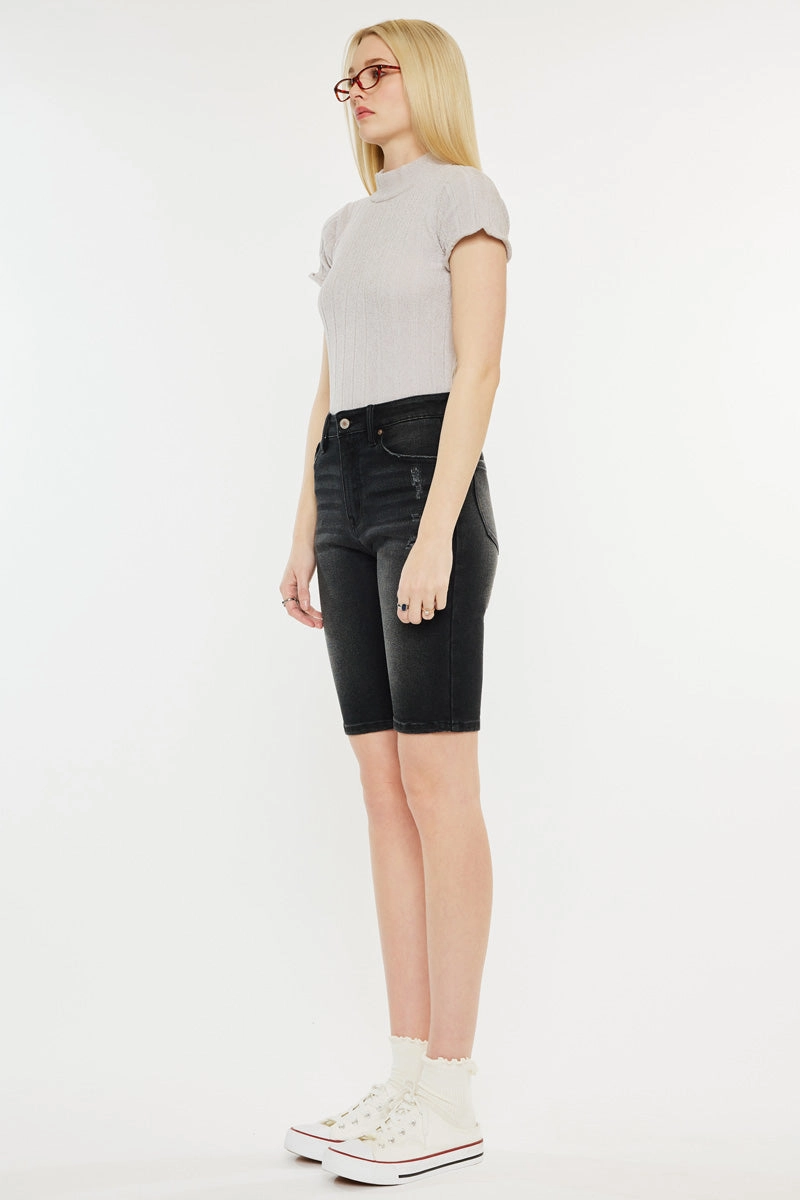 Syeda High Rise Bermuda Shorts
