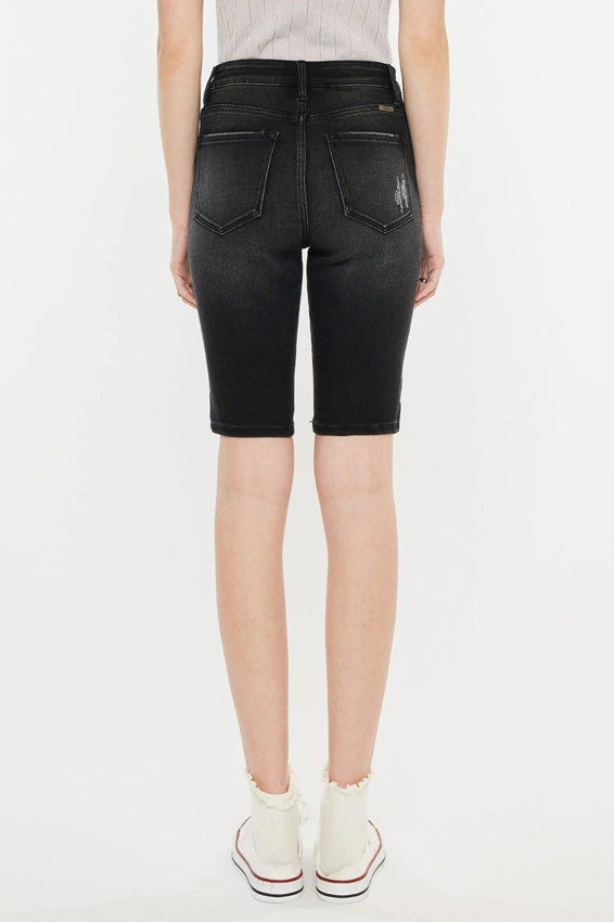 Syeda High Rise Bermuda Shorts