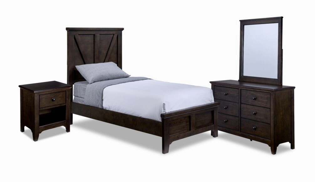 Tahoe 6-Piece Twin Bedroom Package - River Rock
