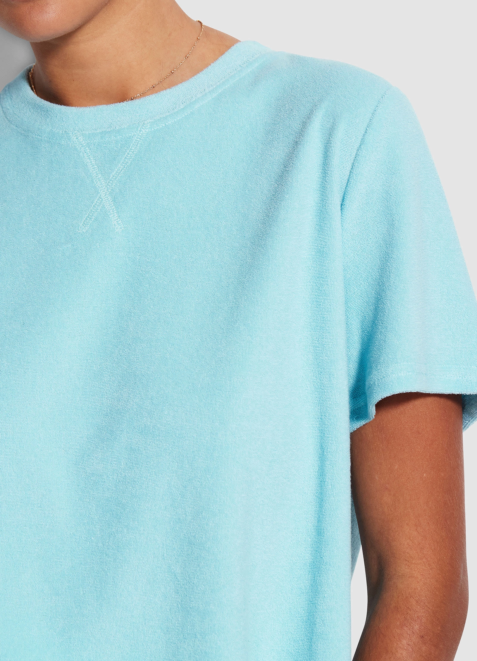 Terry T Shirt - Baby Blue