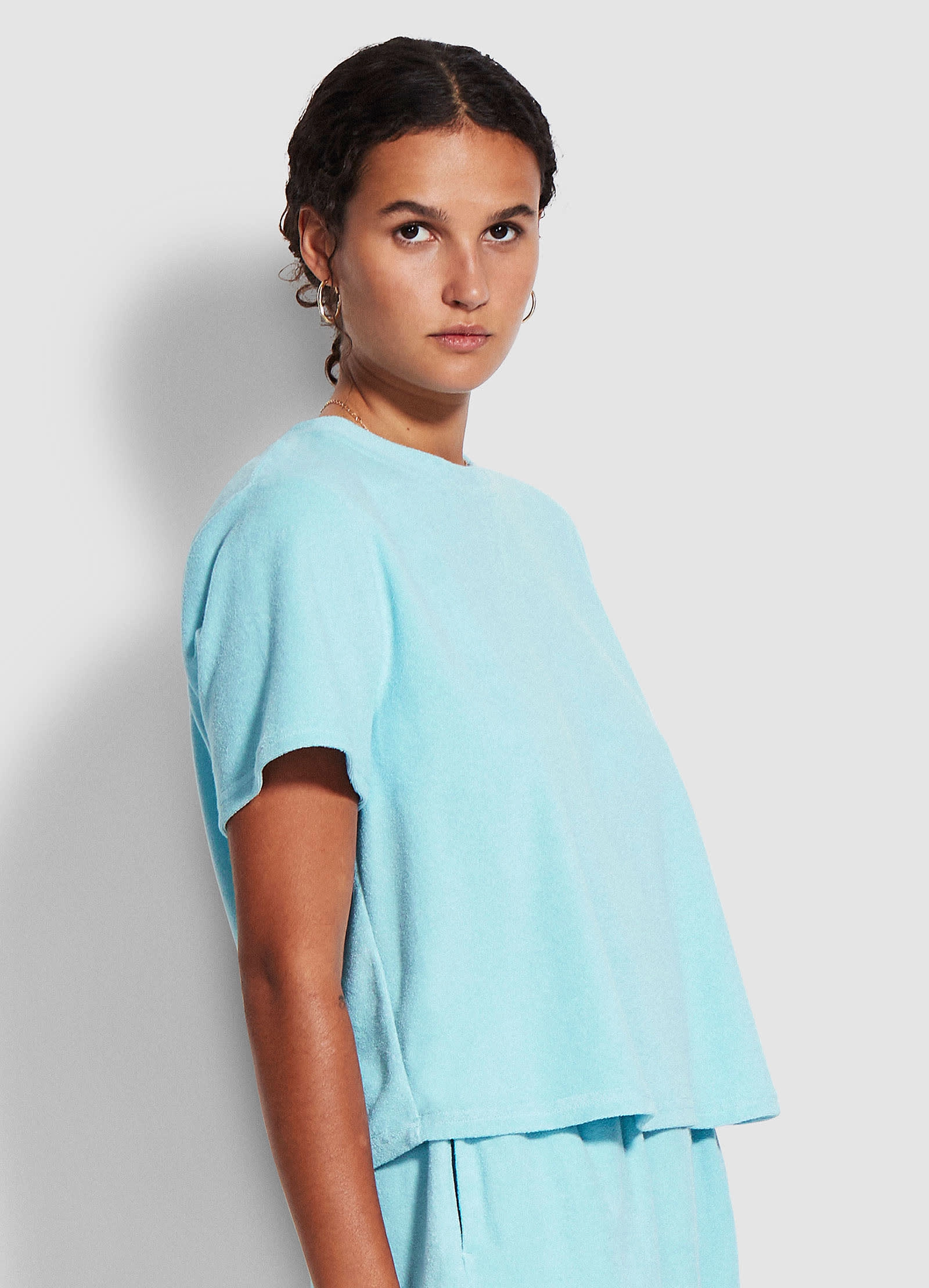 Terry T Shirt - Baby Blue