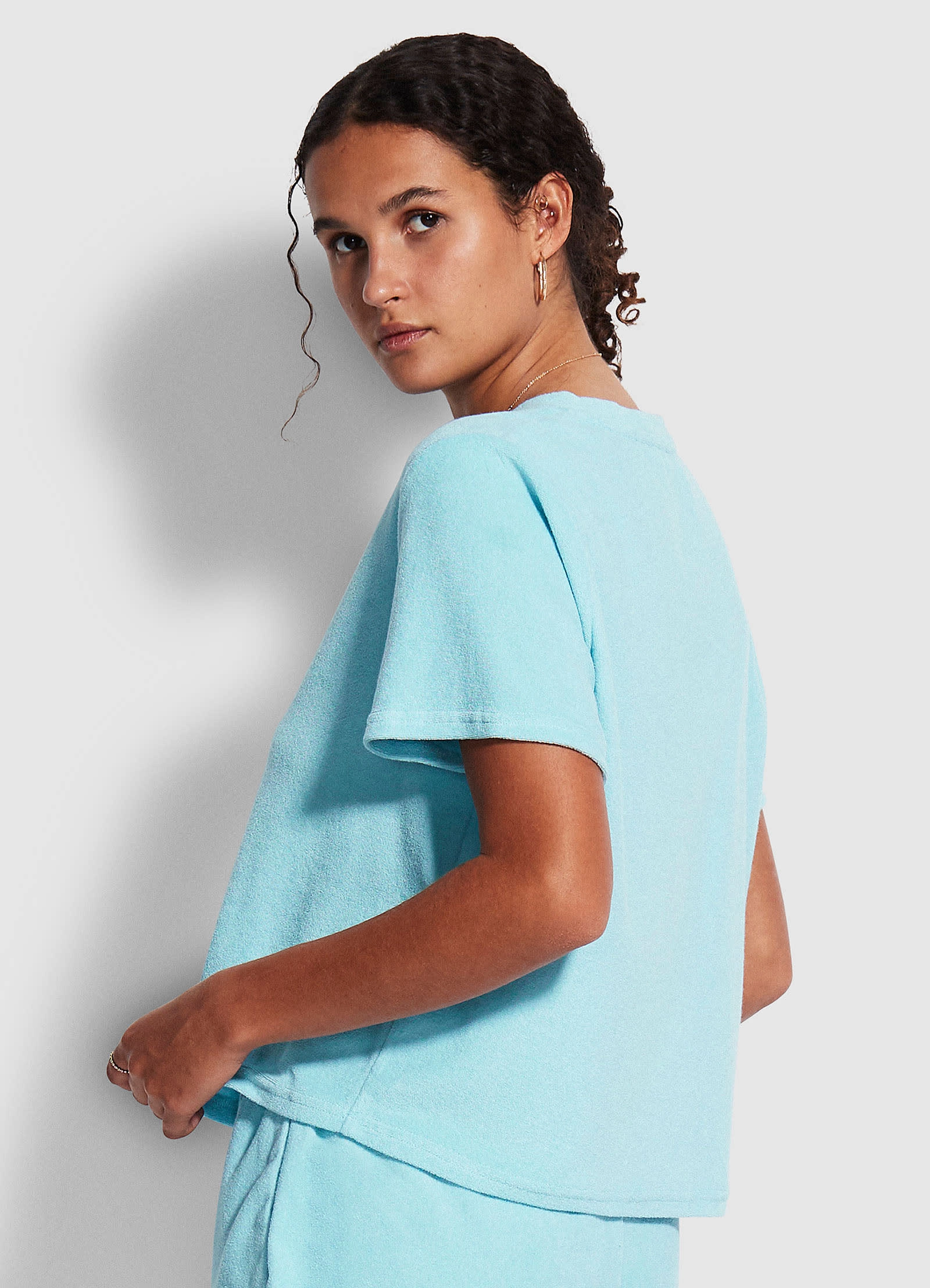 Terry T Shirt - Baby Blue