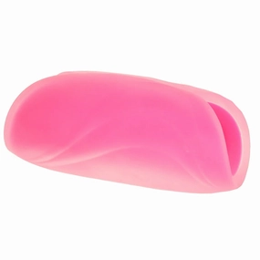 The Gripper Beaded Grip Open Sleeve Masturbator in Pink