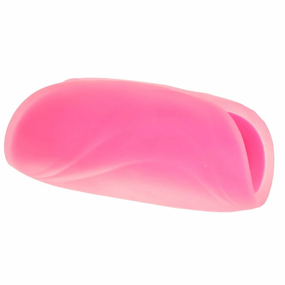 The Gripper Beaded Grip Open Sleeve Masturbator in Pink