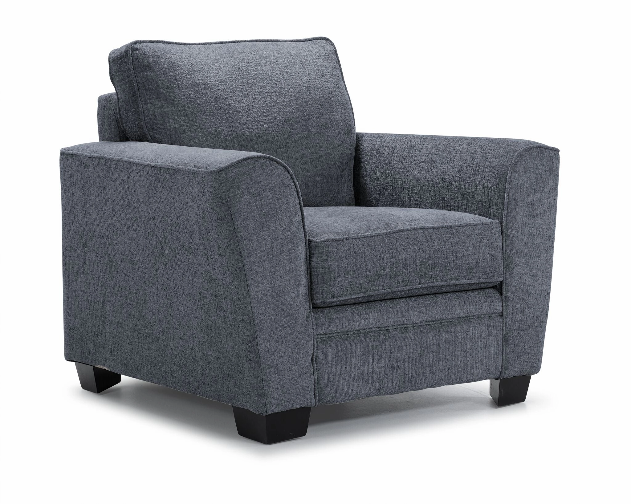 Tilley Sofa and Chair Set - Charcoal
