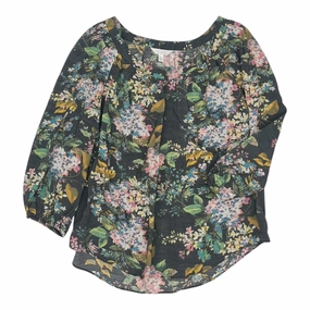 Top 3/4 Sleeve By Lc Lauren Conrad In Grey, Size:L