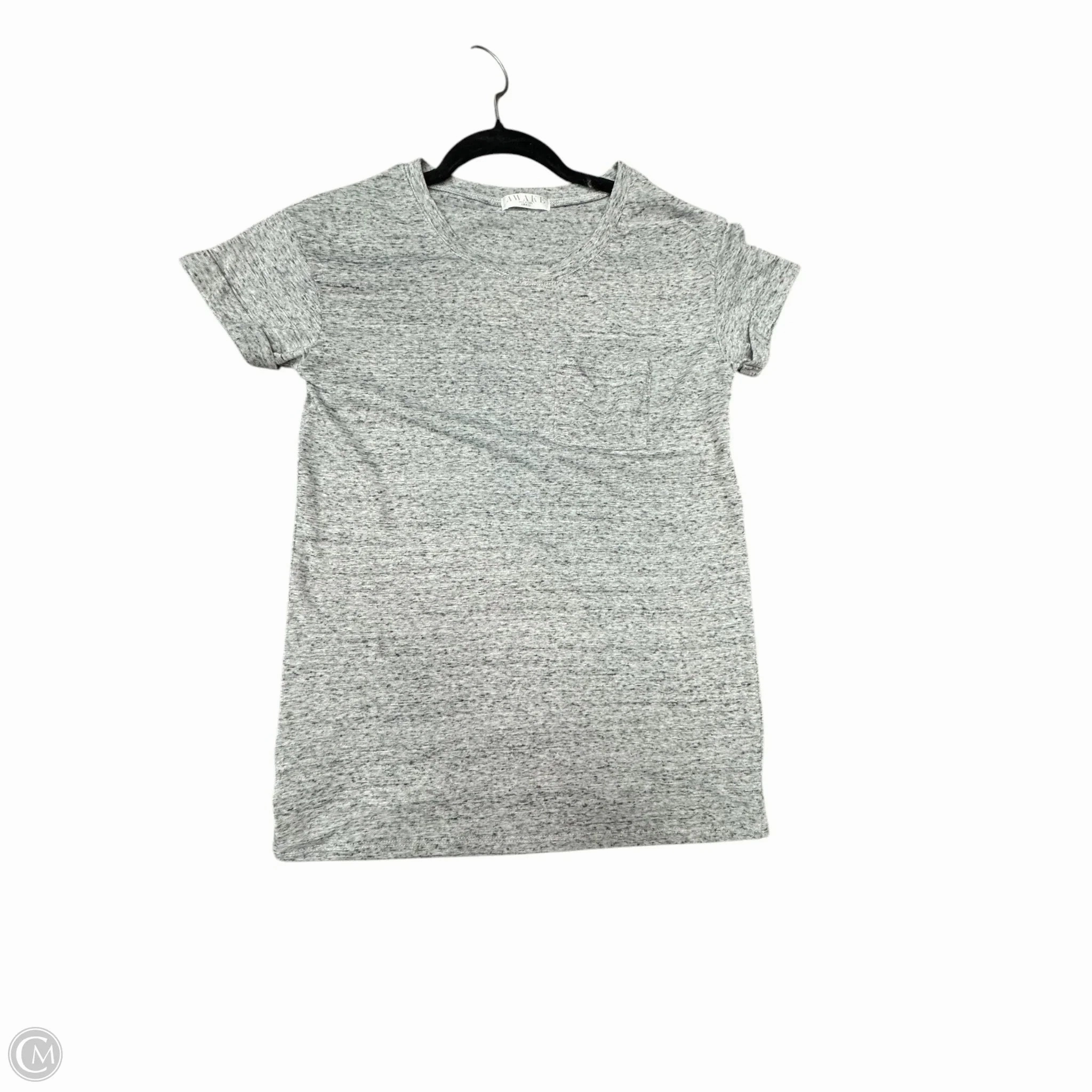Top Short Sleeve By Awake In Grey, Size: S