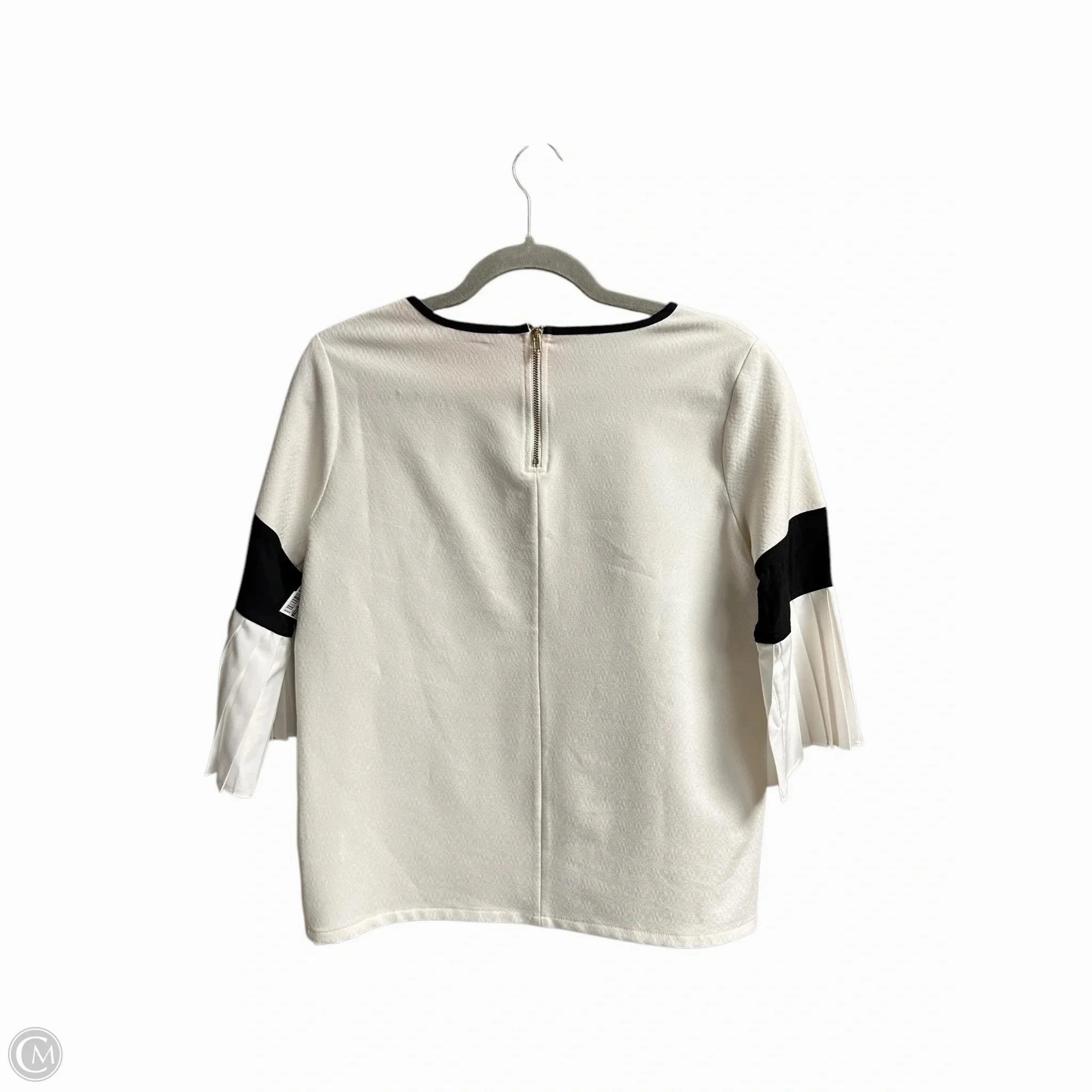 Top Short Sleeve By Thml In Black & White, Size: Xs