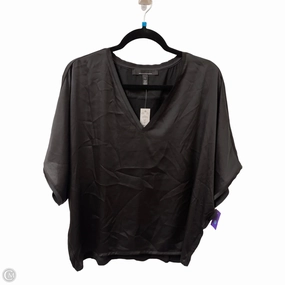 Top Short Sleeve By White House Black Market In Black, Size: L